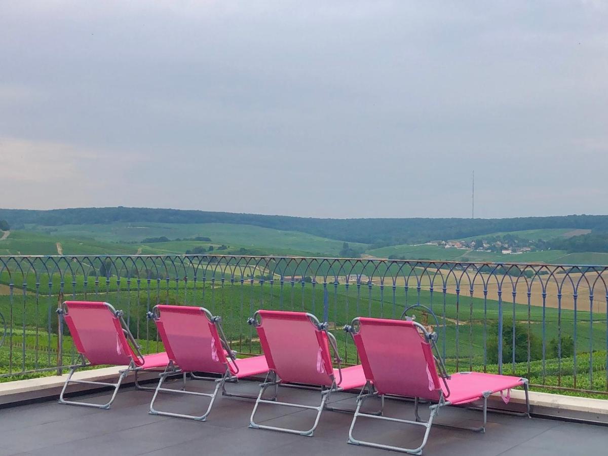Вилла Floressens En Champagne Terrasse Privative Sur Le Vignoble Fleury-la-Riviere Экстерьер фото
